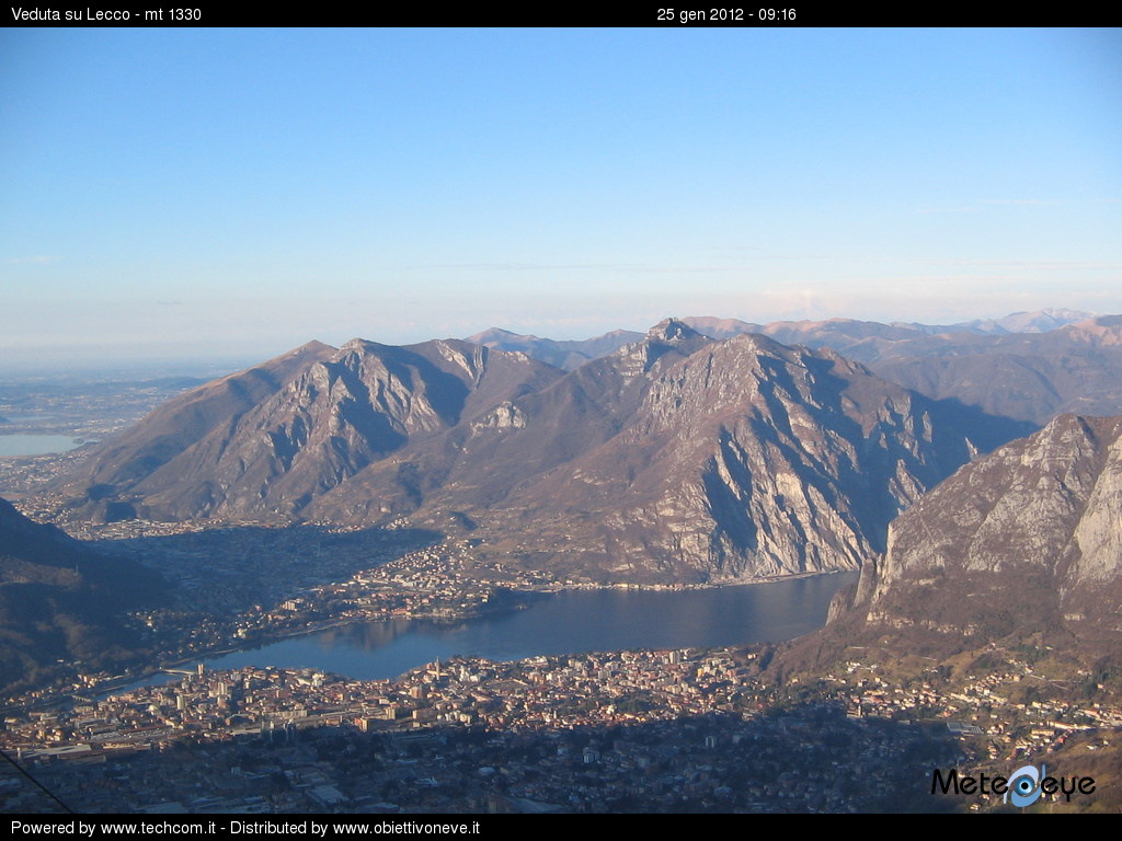 Webcam in Lecco - Fronte Piani di Bobbio am Comersee